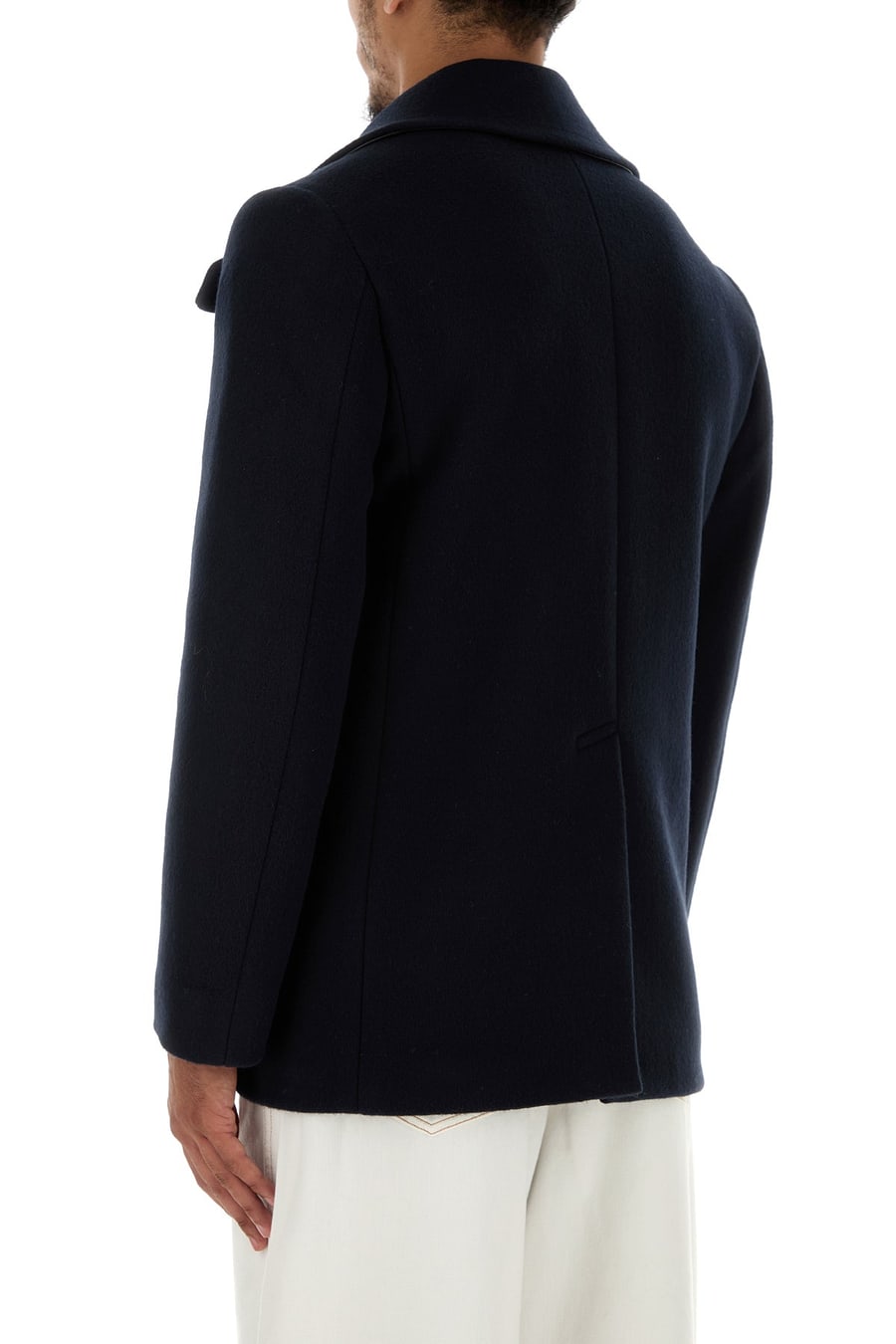 Givenchy Cappotto in lana blu notte, view 4