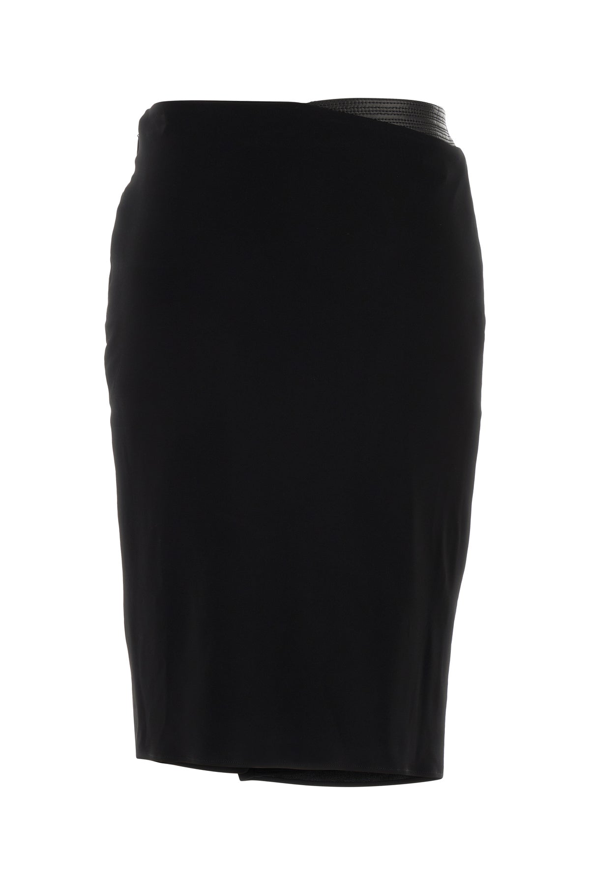 Versace Gonna in viscosa stretch nera, view 2