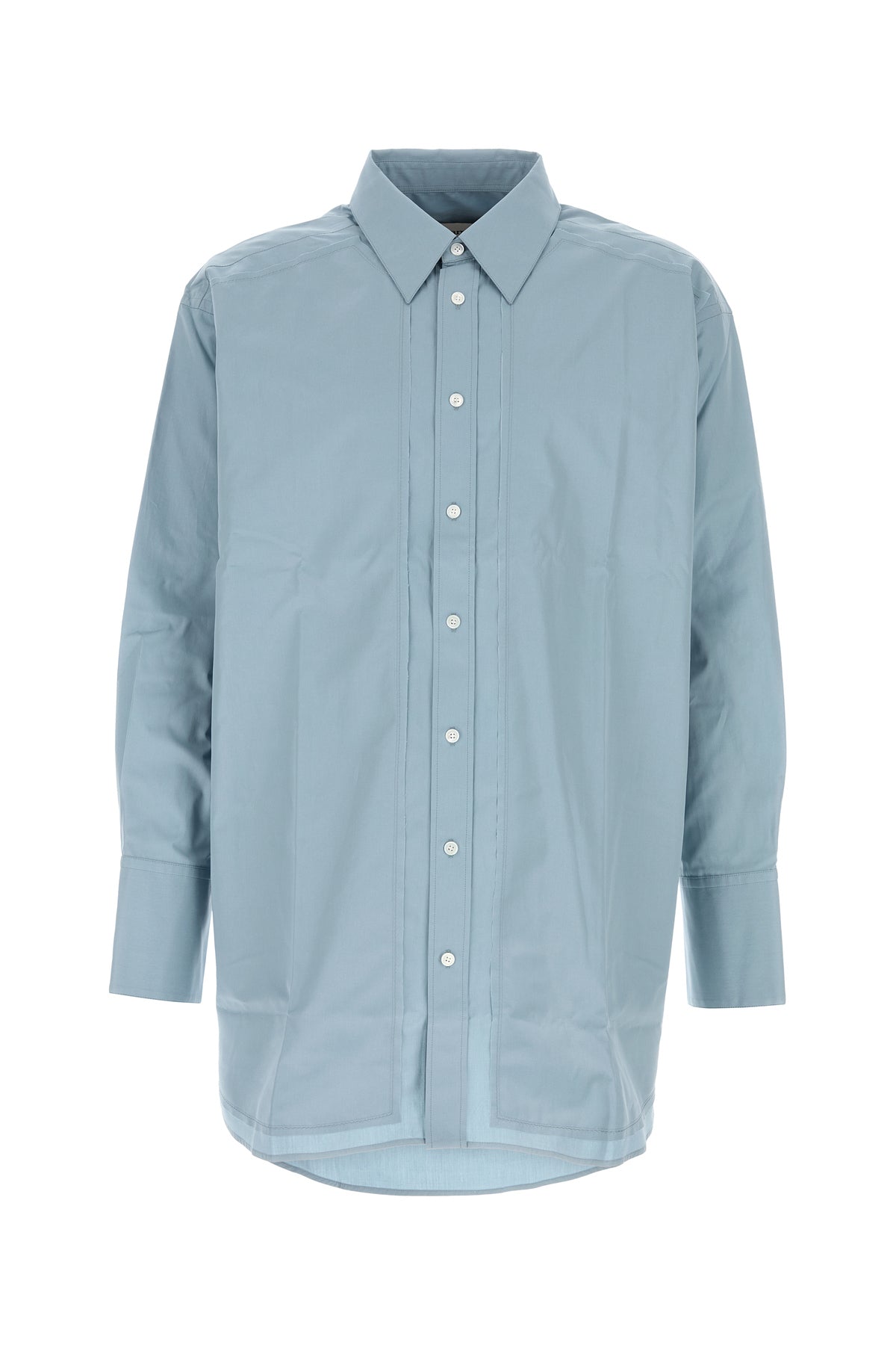 AMI Camicia in popeline azzurro