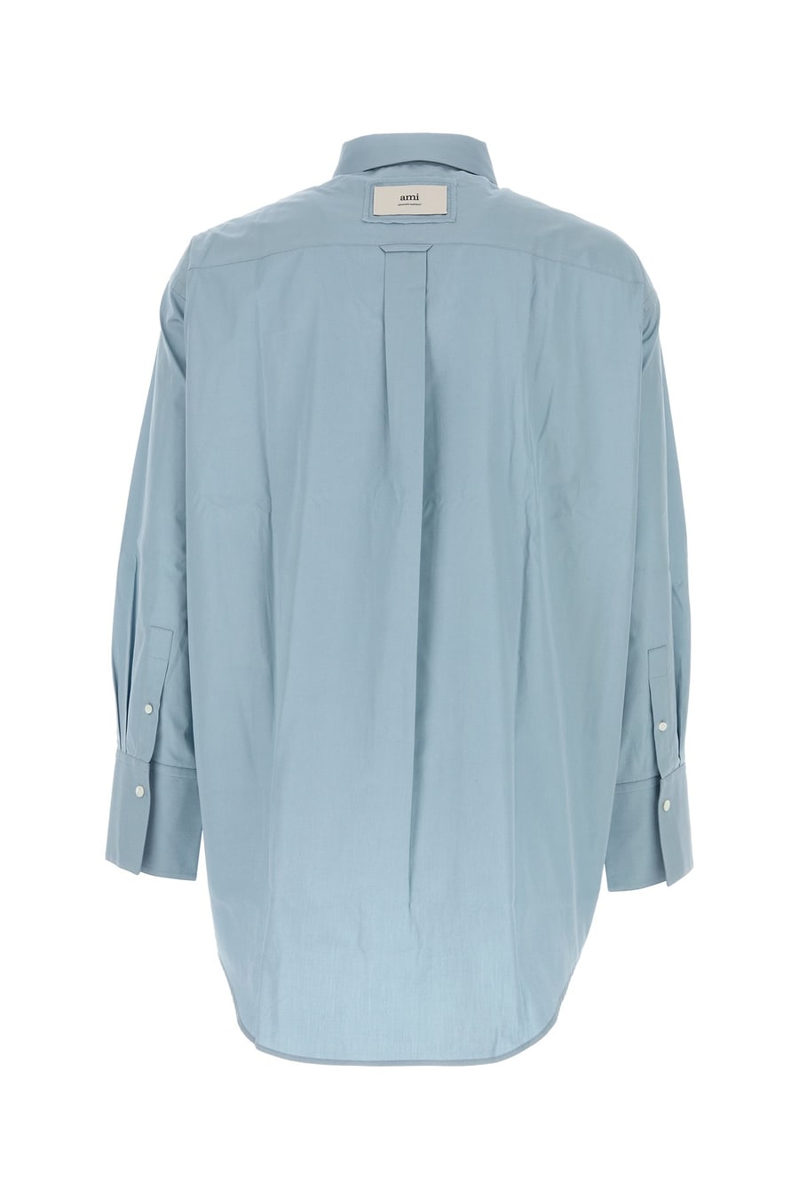 AMI Camicia in popeline azzurro, view 2