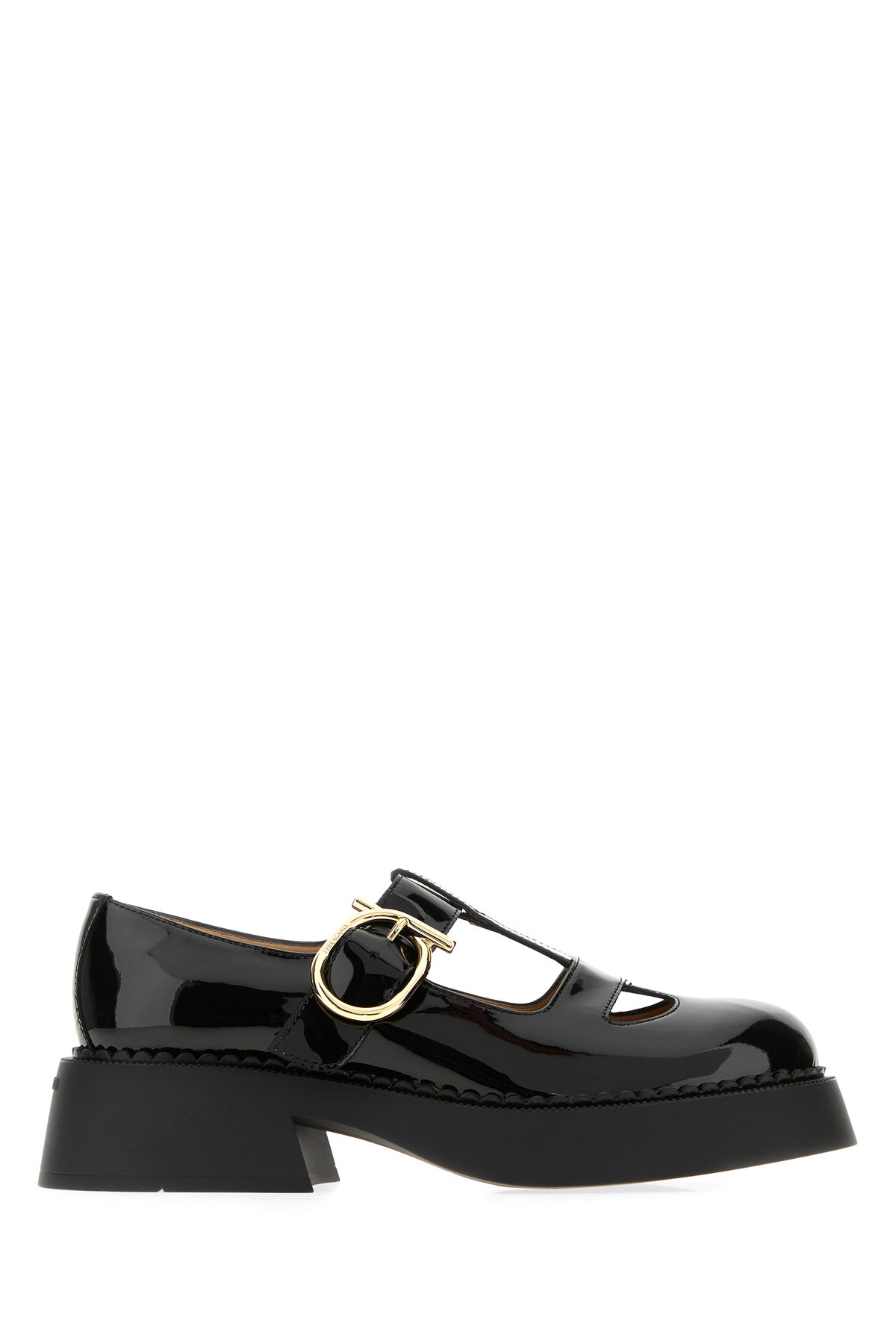 Ferragamo Ballerine Zoey in pelle nera