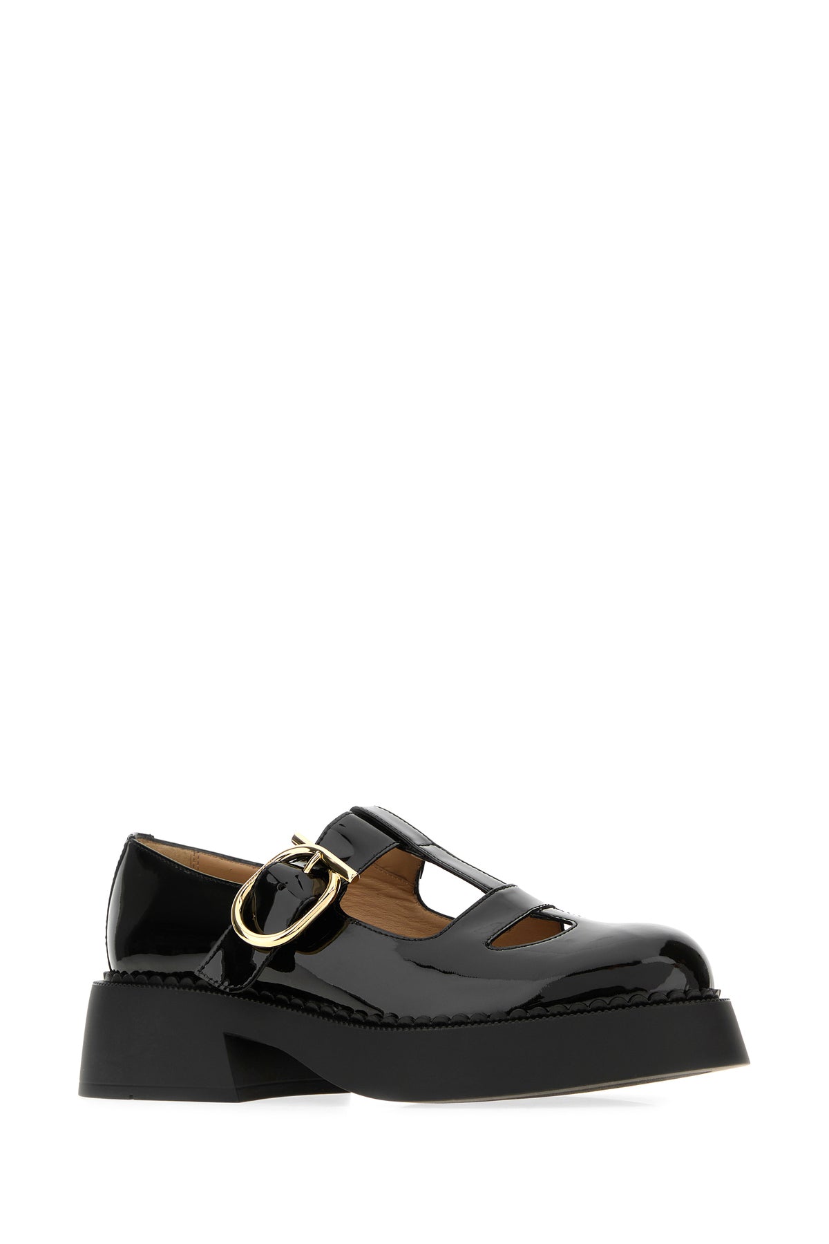 Ferragamo Ballerine Zoey in pelle nera, view 2