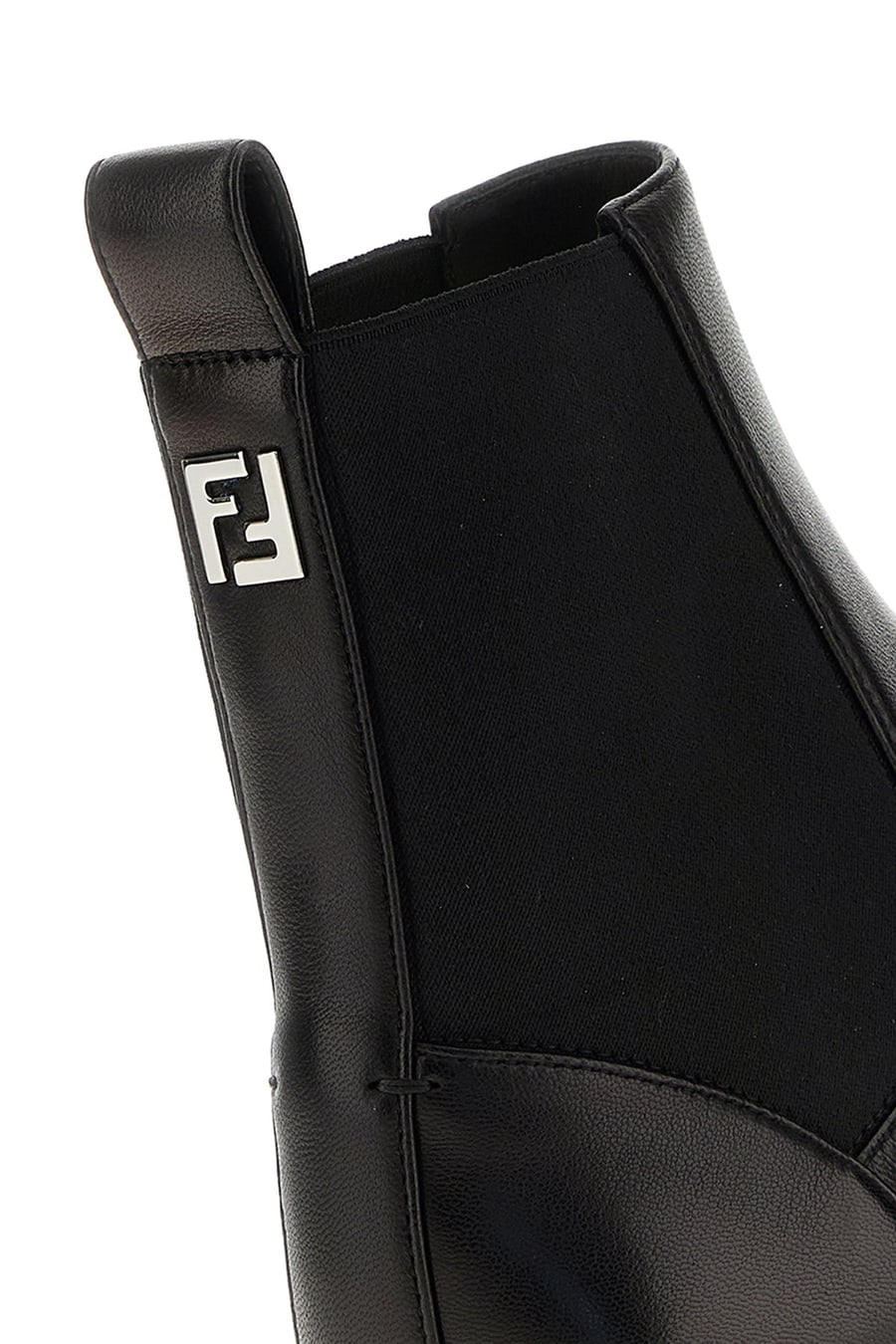 Fendi Stivaletti Squared FF in nappa nera, view 4