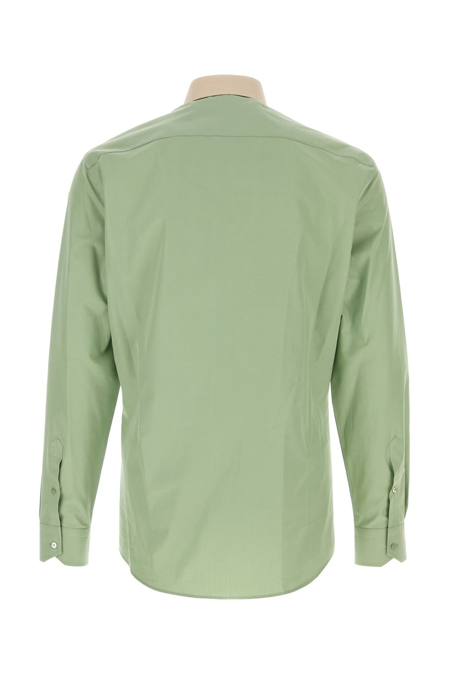 Fendi Camicia in popeline verde pastello, view 2