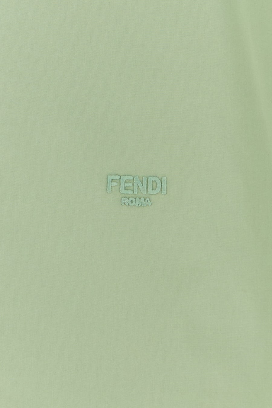 Fendi Camicia in popeline verde pastello, view 3