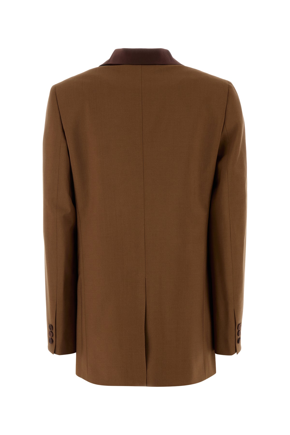 Fendi Giacca in misto lana caramello, view 2