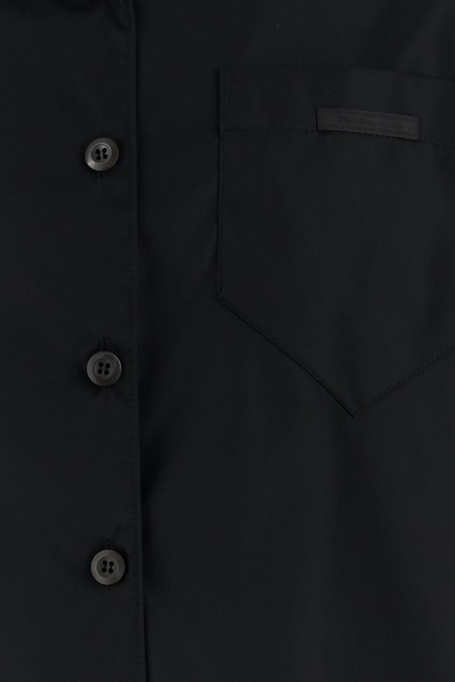 Prada Camicia in gabardine nero, view 3