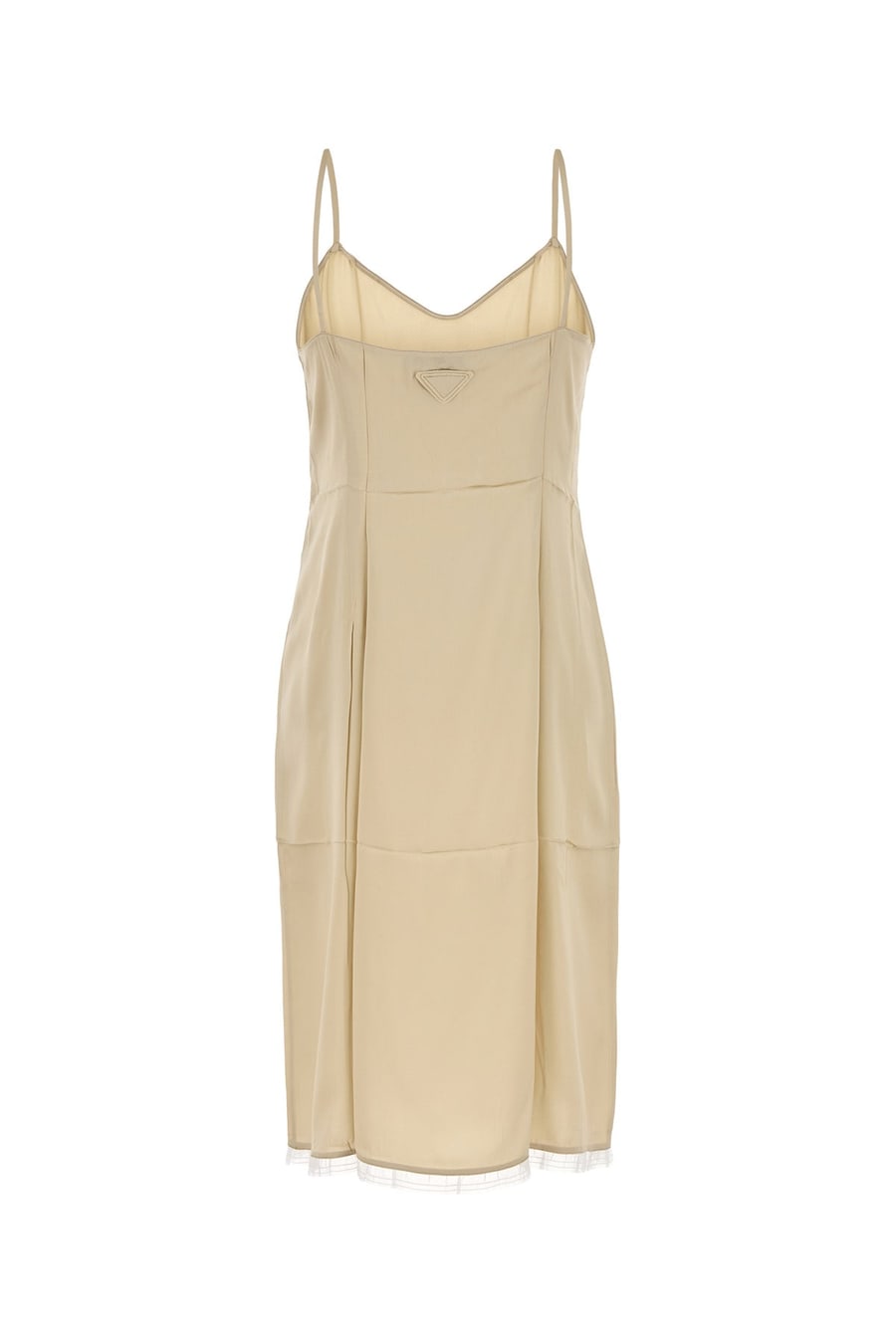 Prada Abito in raso beige, view 2