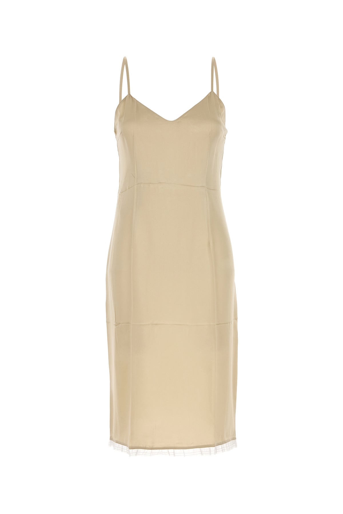 Prada Abito in raso beige