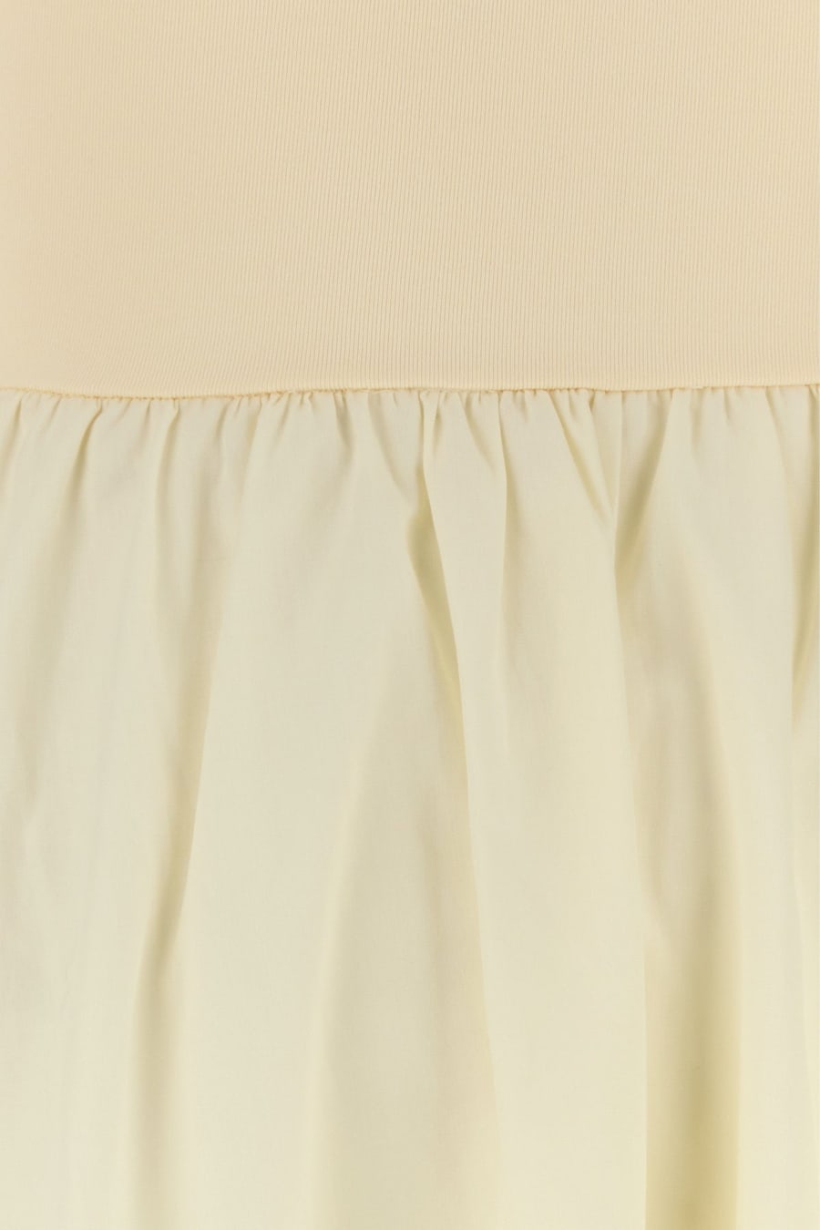 AMOTEA Abito Dora crema in nylon stretch e cotone, view 3