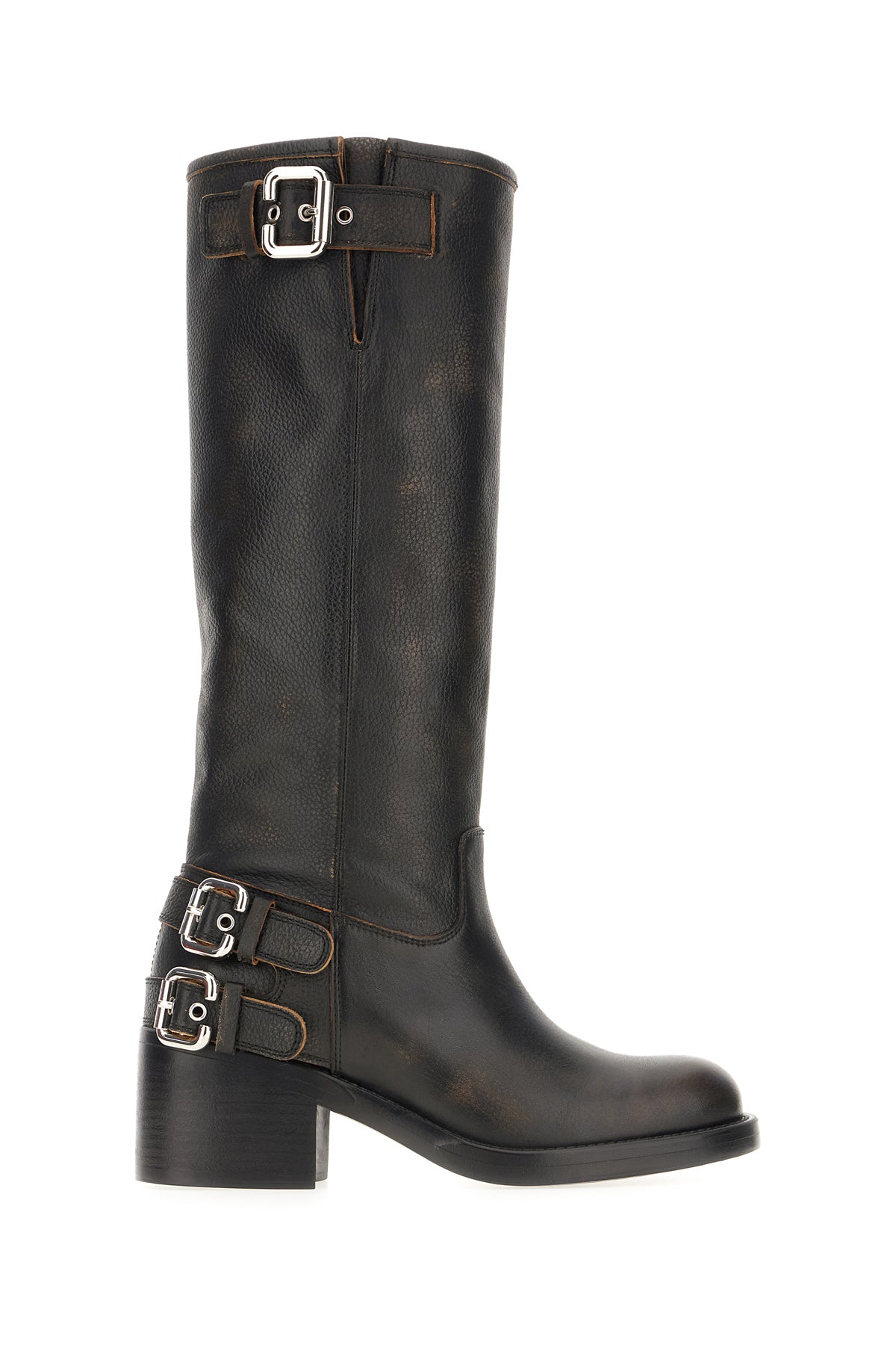 Chloé Stivali Dakota in pelle nera