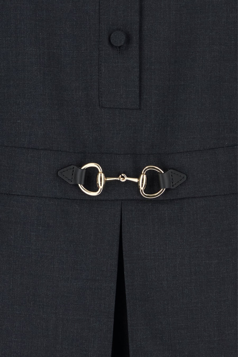 Gucci Abito polo in lana antracite, view 5