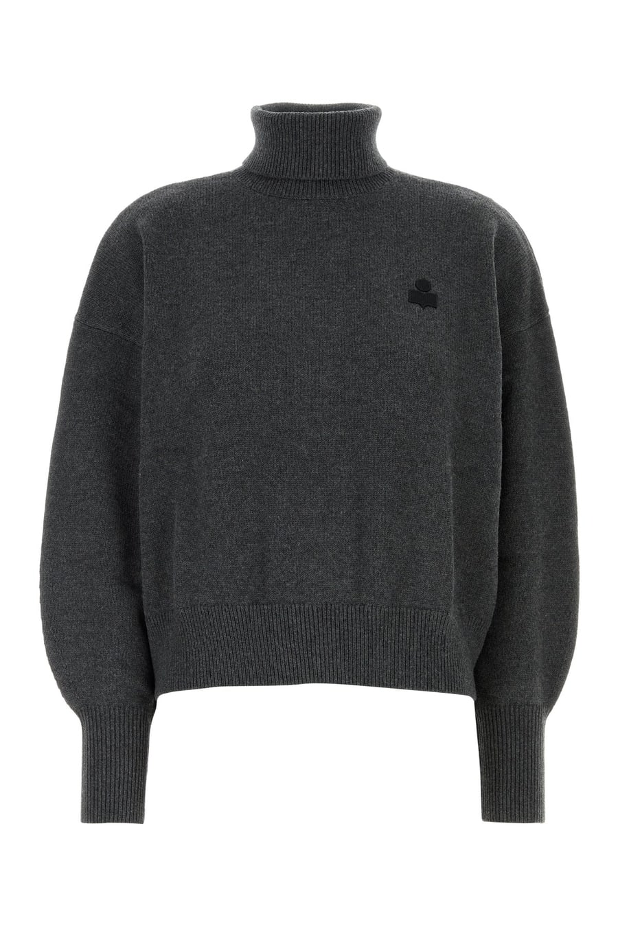 ISABEL MARANT ETOILE Maglione Nasha oversize in misto cotone antracite