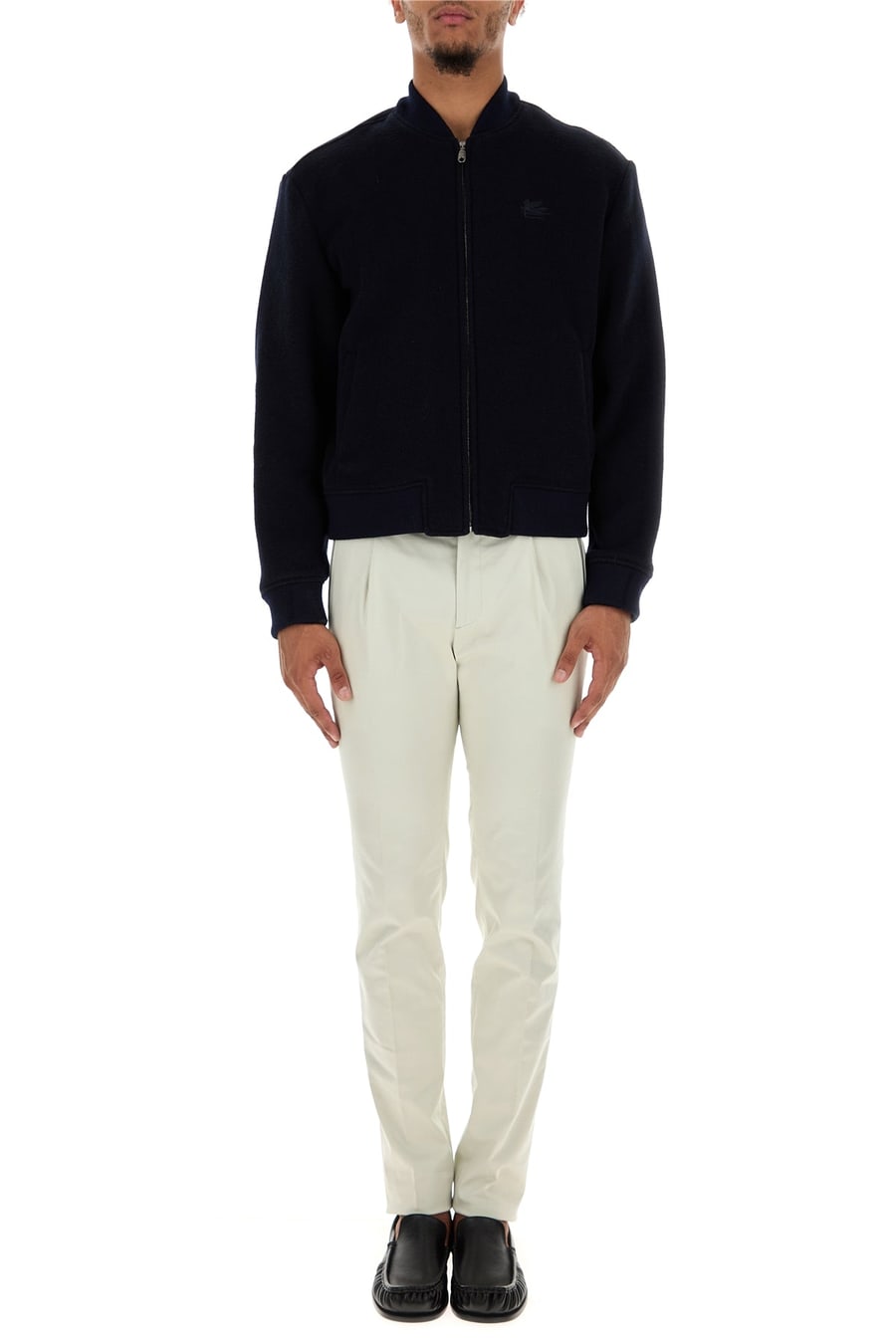 Etro Pantalone in cotone stretch sabbia, view 6