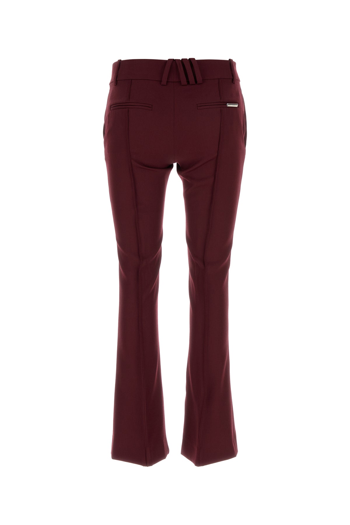 The Attico Pantalone in gabardine prugna, view 2
