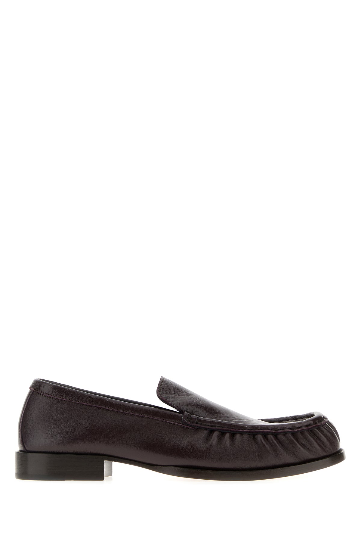 Dries Van Noten Mocassini in pelle melanzana
