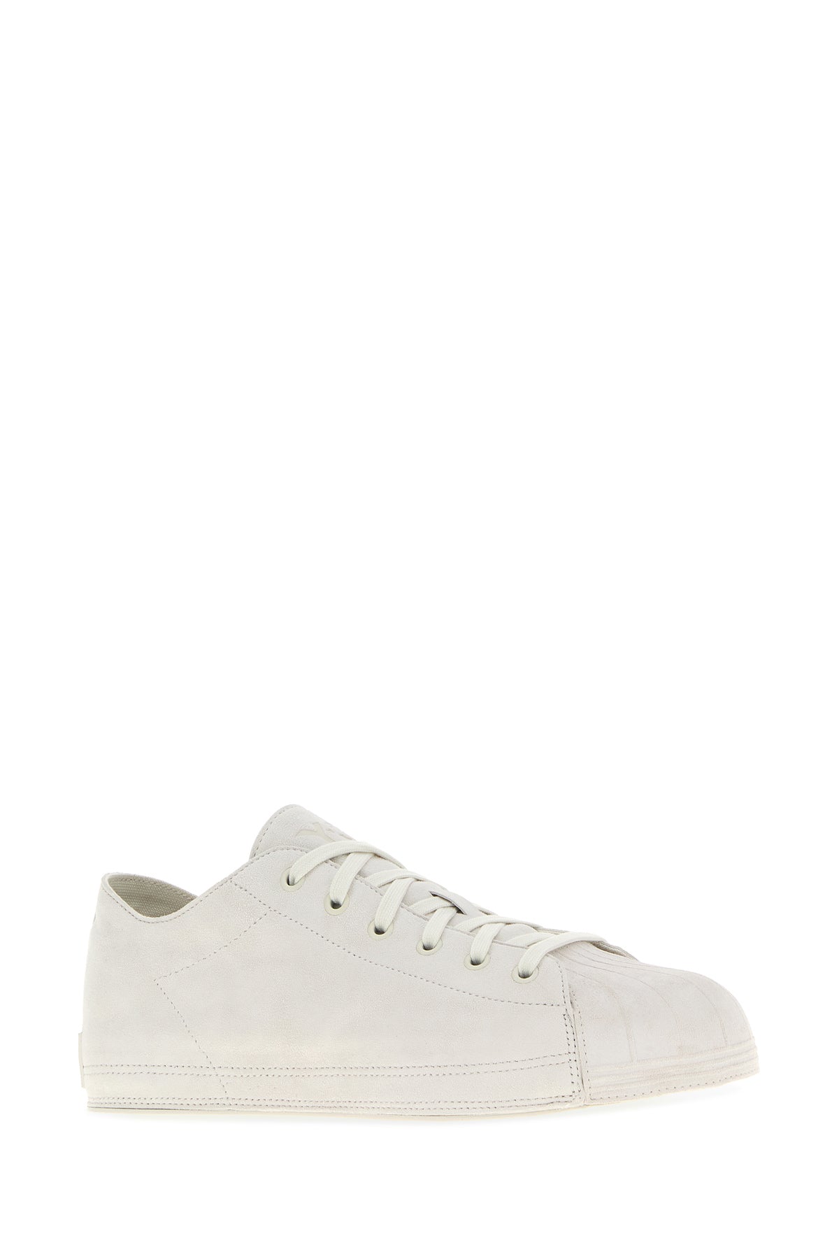 Y3 YAMAMOTO Sneakers Y-3 Nizzastar in pelle scamosciata gesso, view 2