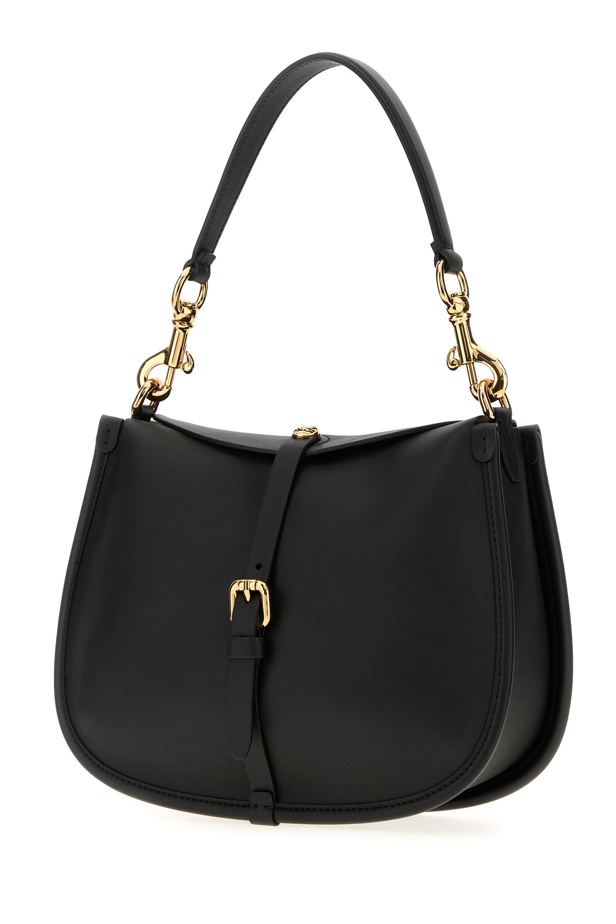 Etro Borsa a spalla Pony media in pelle nera, view 2