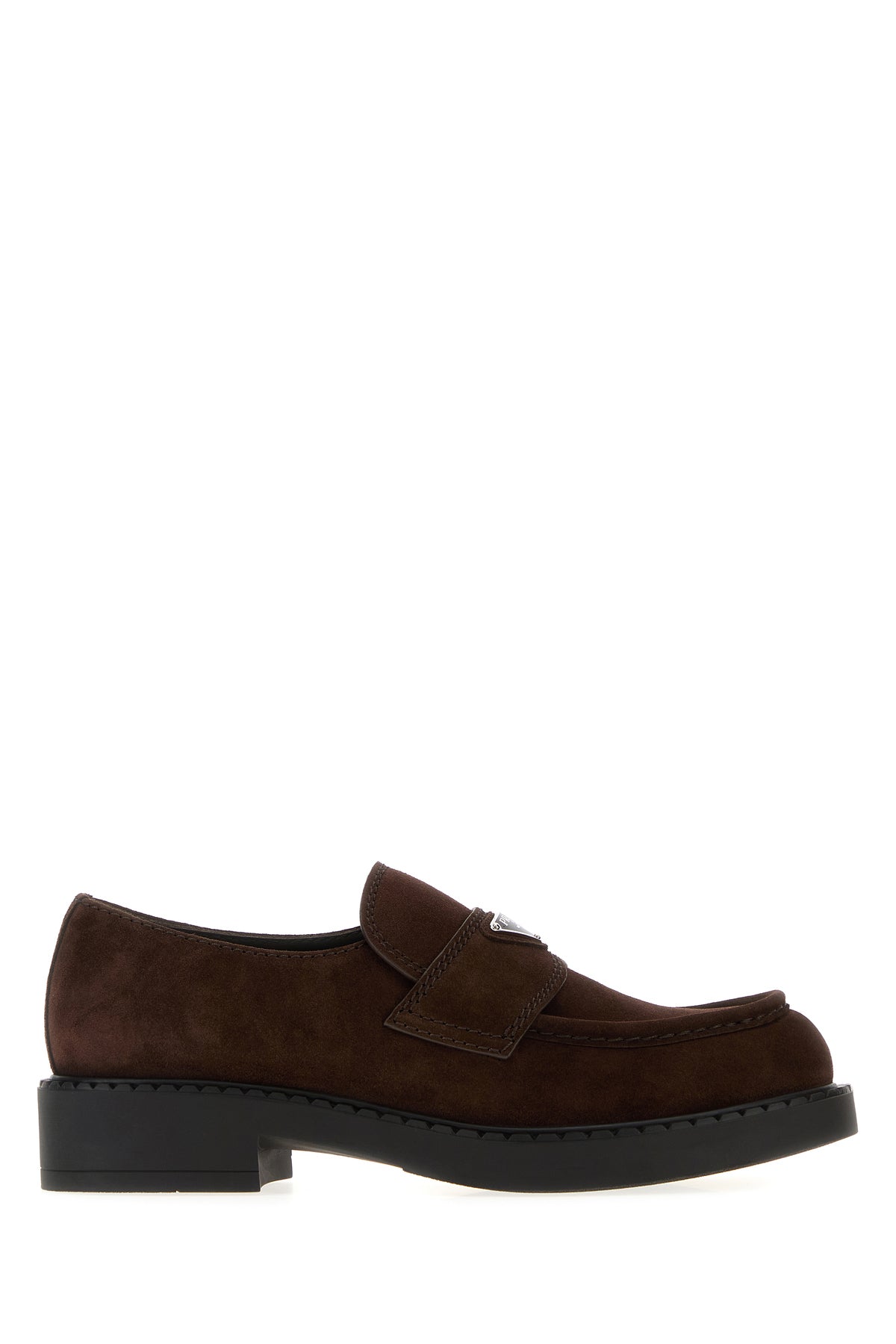 Prada Mocassini Chocolate in pelle scamosciata marrone