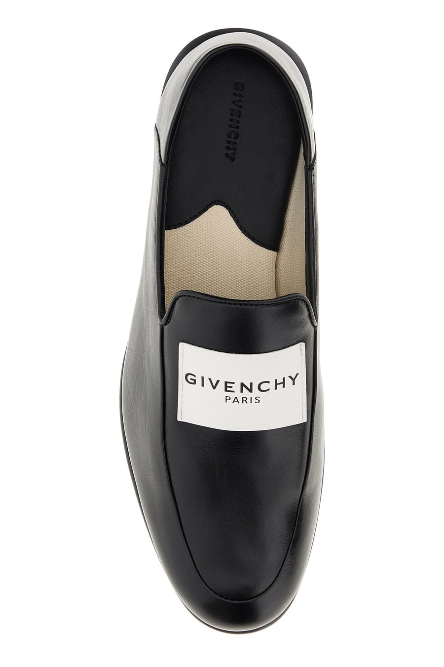 Givenchy Mocassini Label in pelle nera, view 4