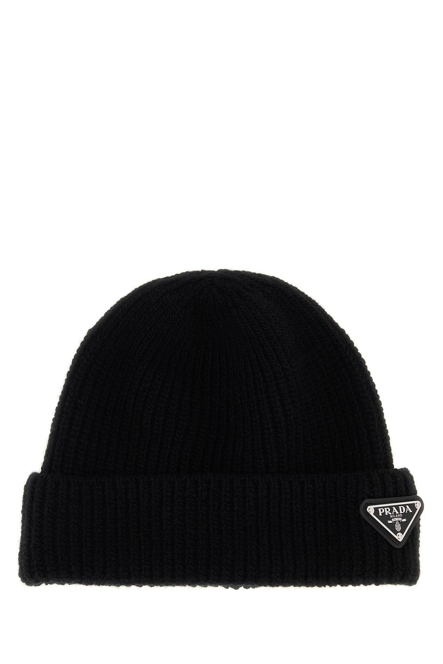 Prada Cuffia in misto lana nera