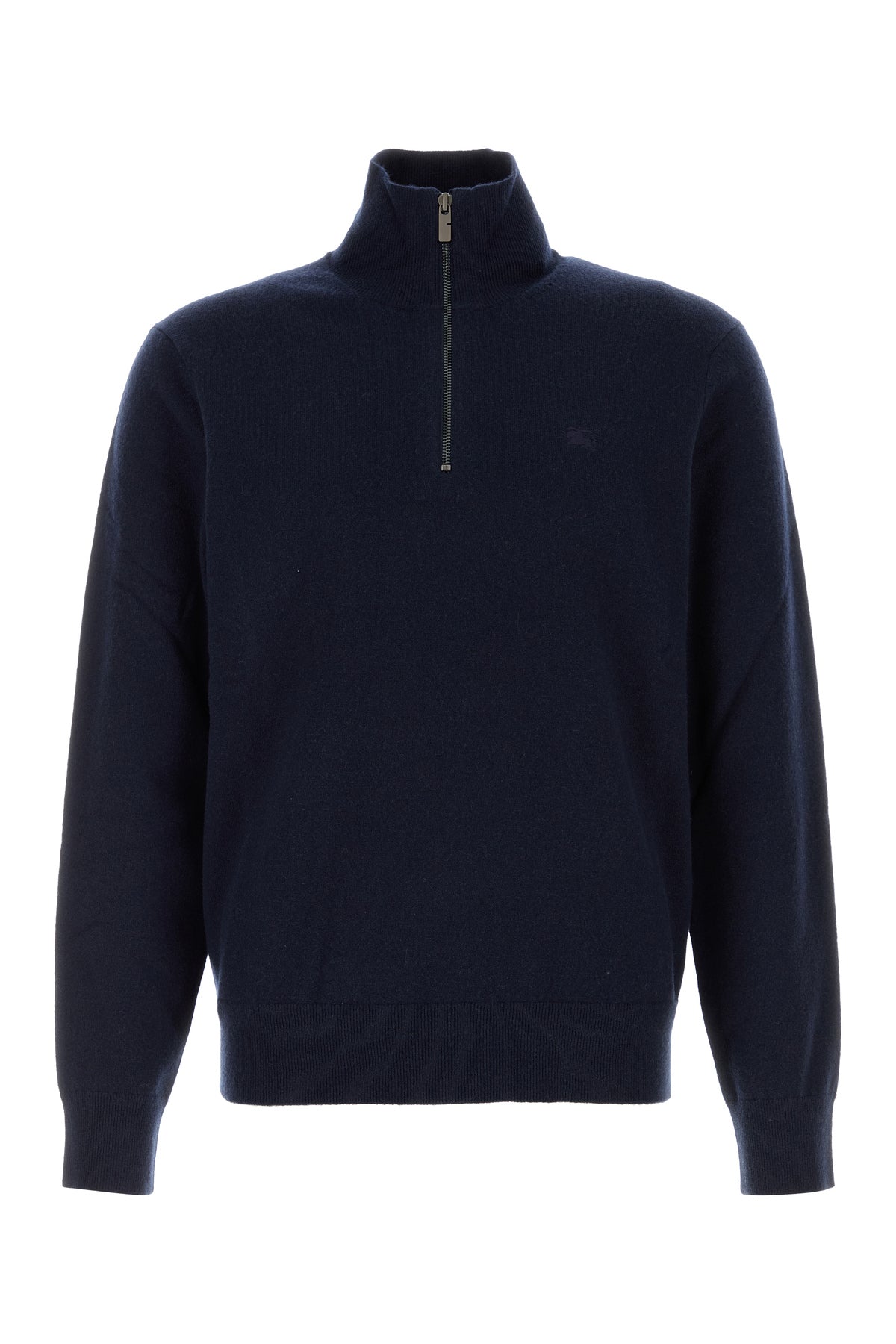 Burberry Maglione in misto cashmere stretch blu scuro