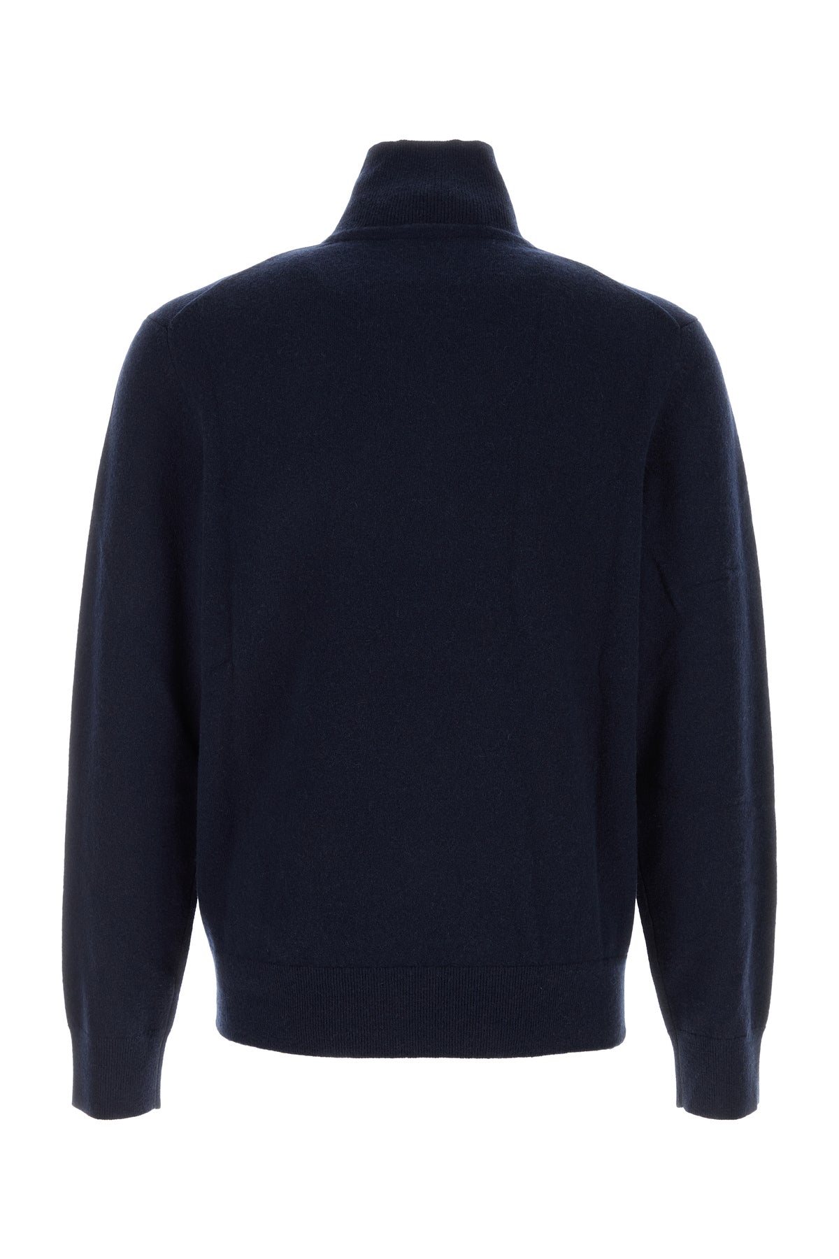 Burberry Maglione in misto cashmere stretch blu scuro, view 2