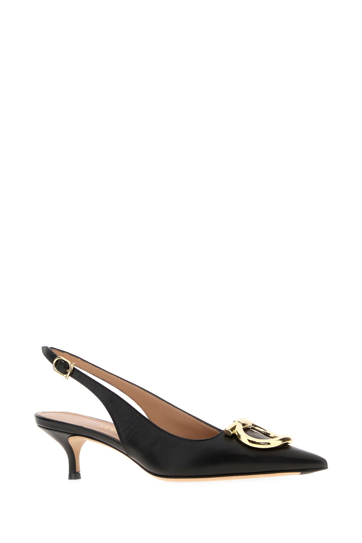 Ferragamo Scarpe con tacco Sara 40 in pelle nera, view 2