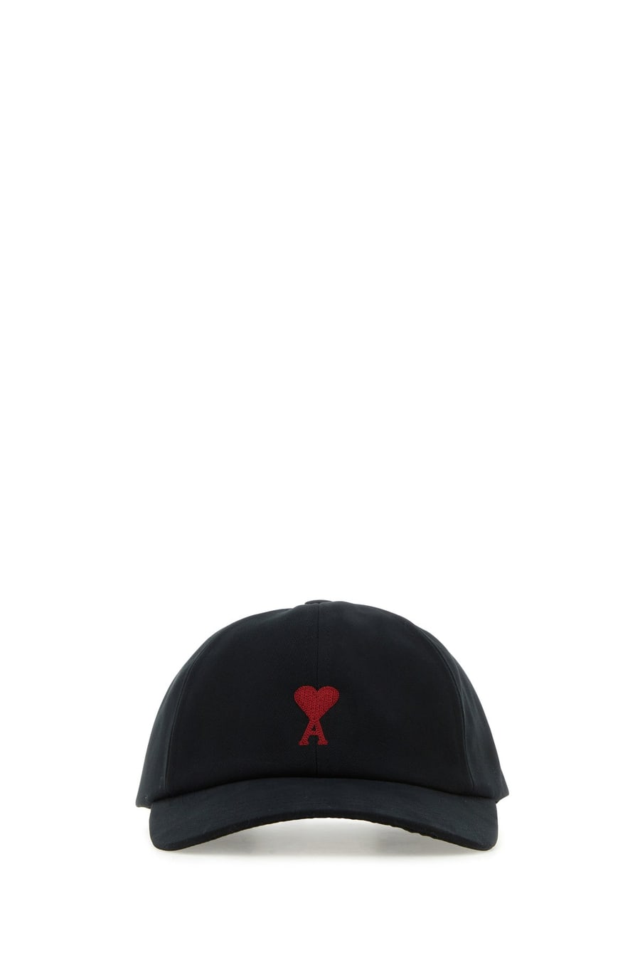 AMI Cappello da baseball in cotone nero
