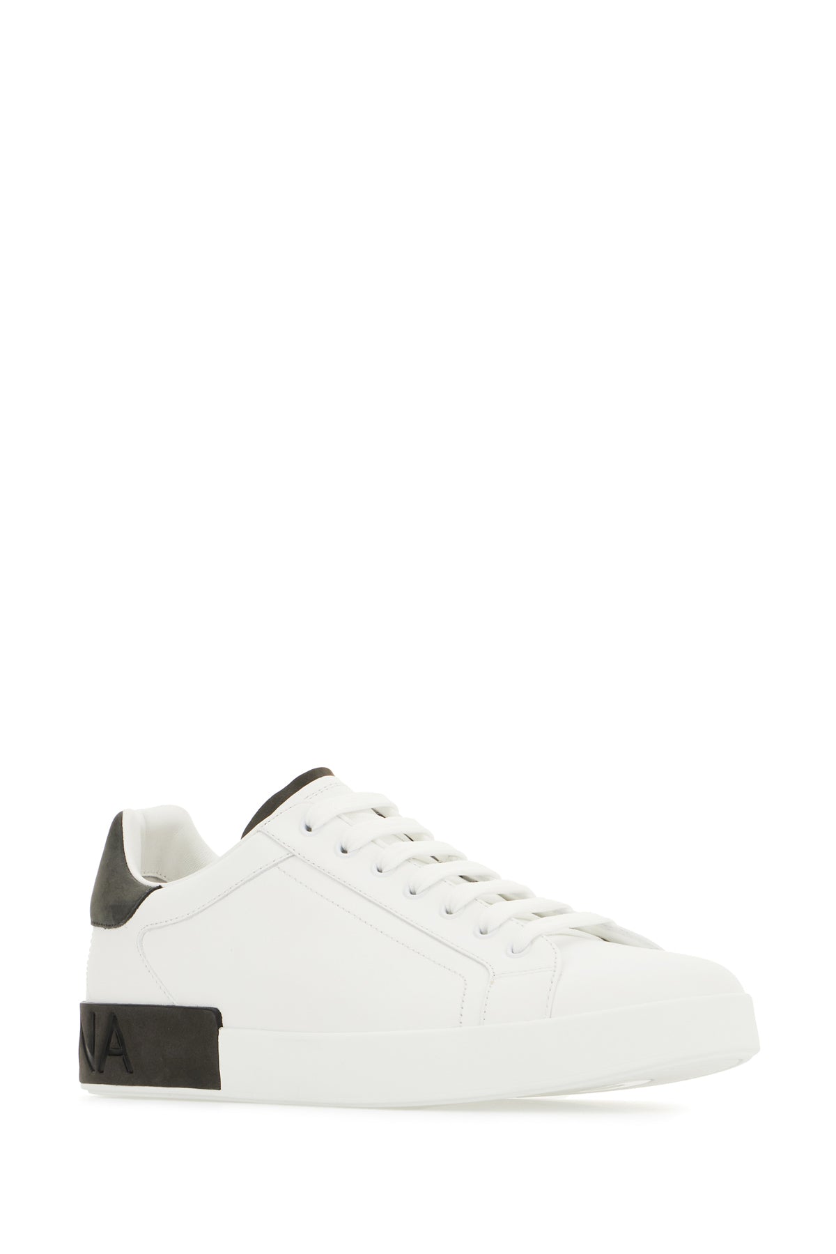 Dolce & Gabbana Sneakers Portofino in pelle bianca, view 2