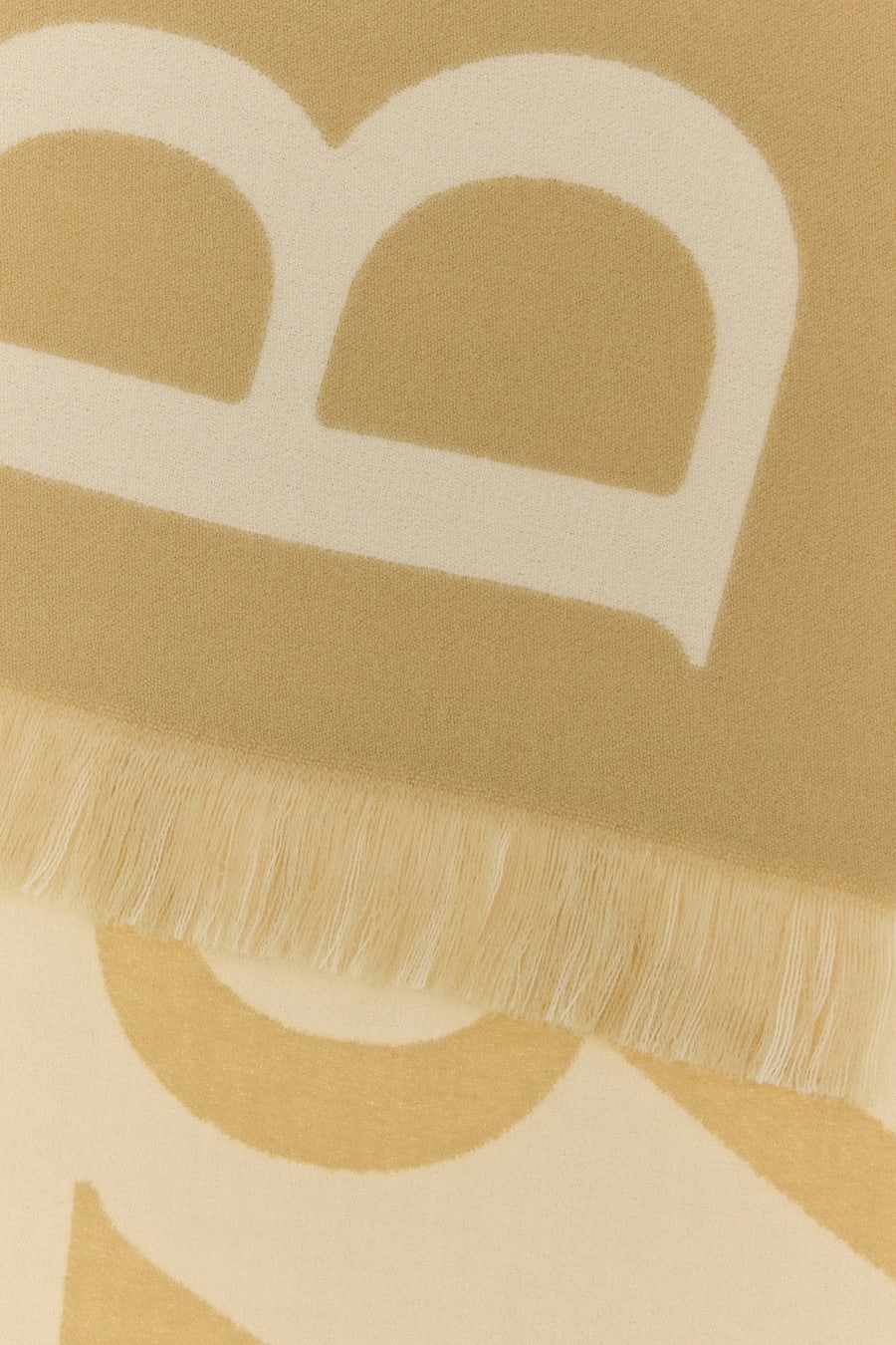 Burberry Sciarpa in lana beige, view 2