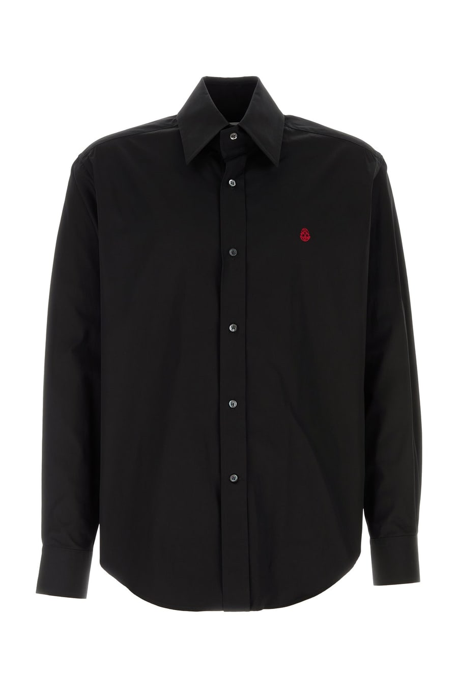 Alexander McQueen Camicia in popeline nero