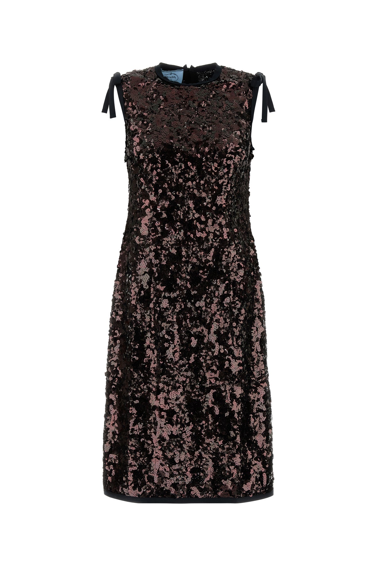 Prada Abito in paillettes marroni