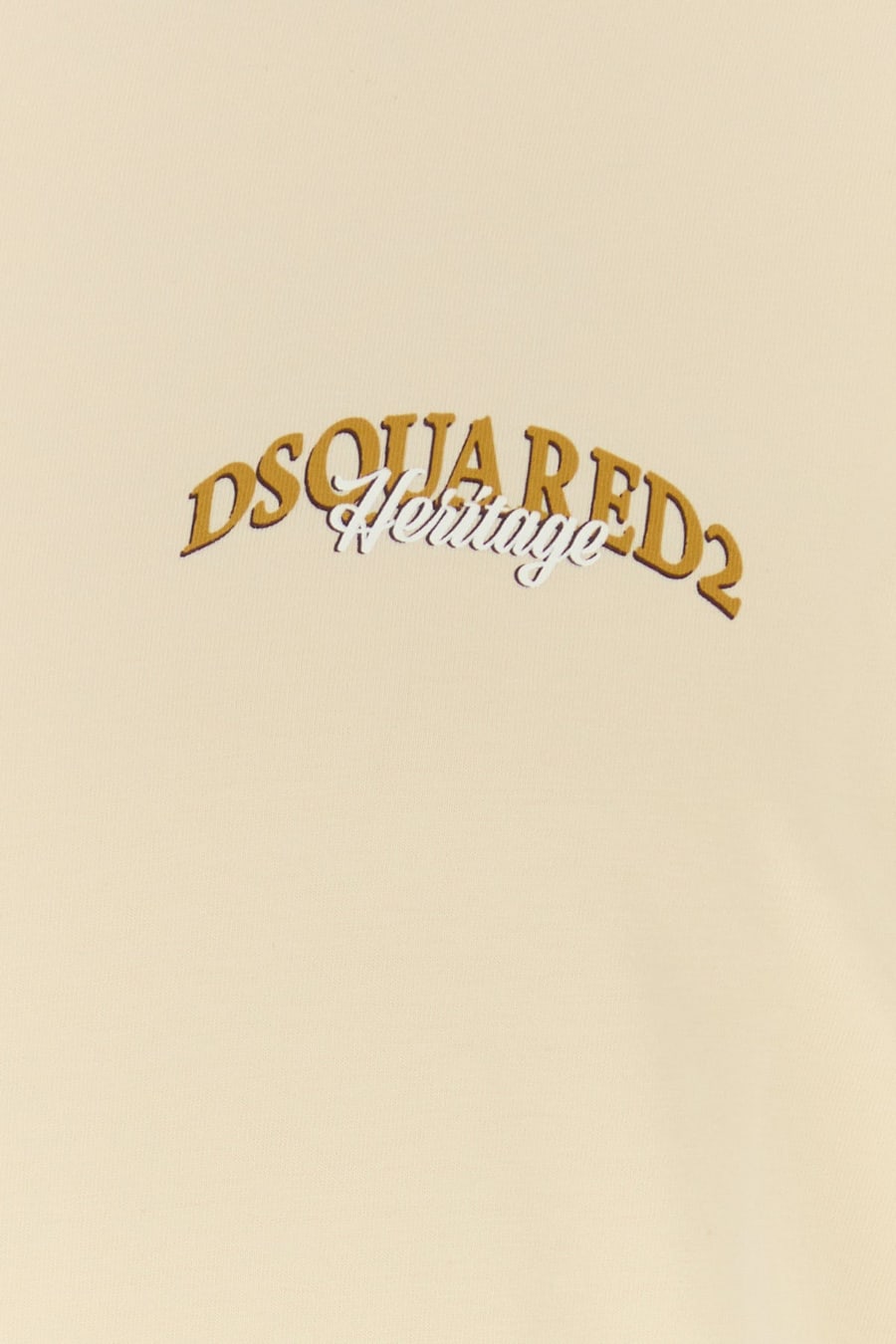 Dsquared2 T-shirt in cotone beige, view 3