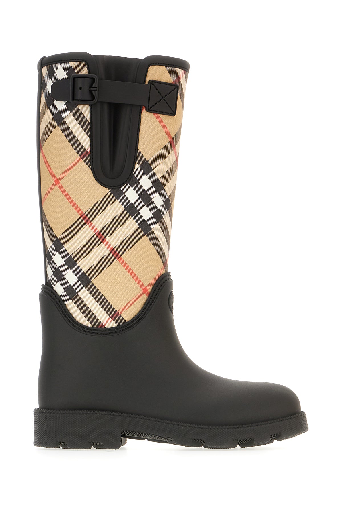 Burberry Stivali Marsh Stamp in gomma stampata