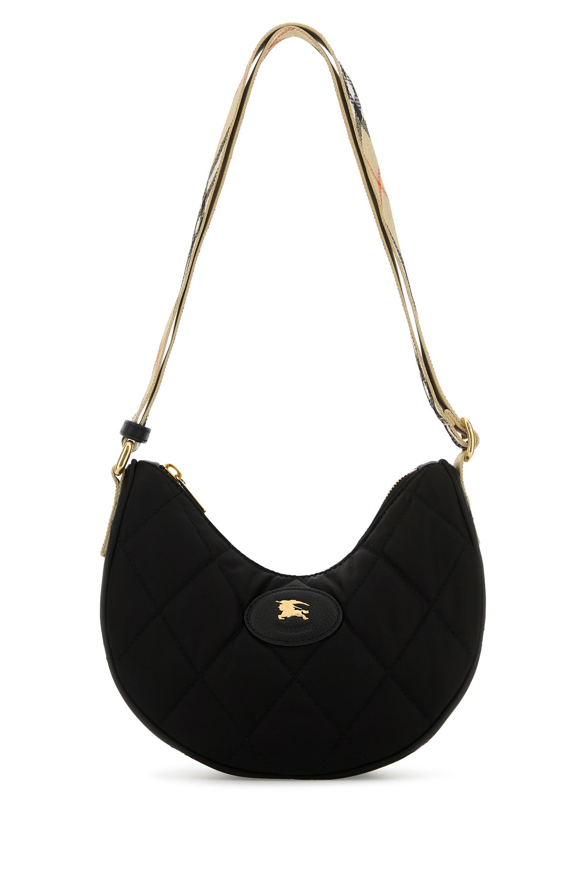 Burberry Borsa a tracolla Horseshoe in nylon nero
