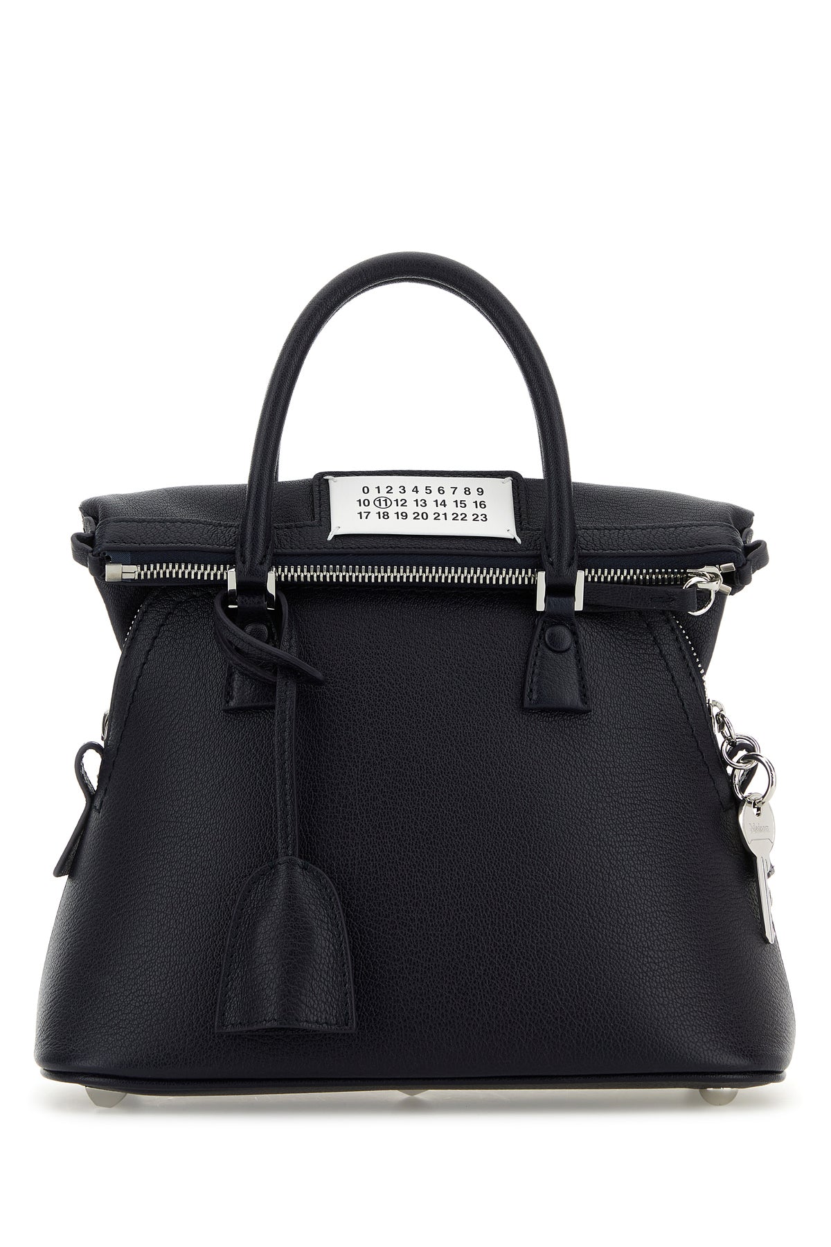 Maison Margiela Borsa a mano 5AC mini in pelle blu navy
