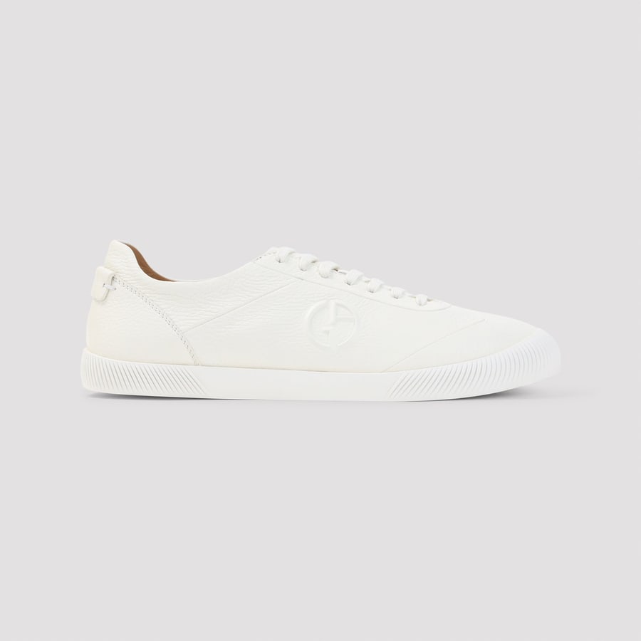 Giorgio Armani Giorgio Armani Leather Sneakers, view 3