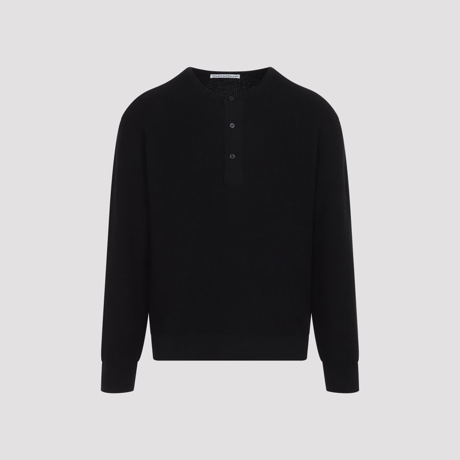 STUDIO NICHOLSON Studio Nicholson Corine Henley Jumper, view 3