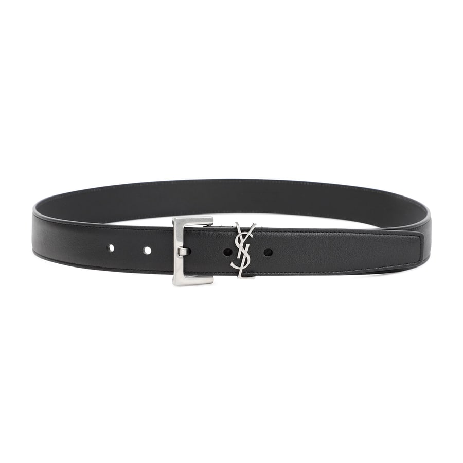Saint Laurent Saint Laurent Leather YSL Belt, view 2