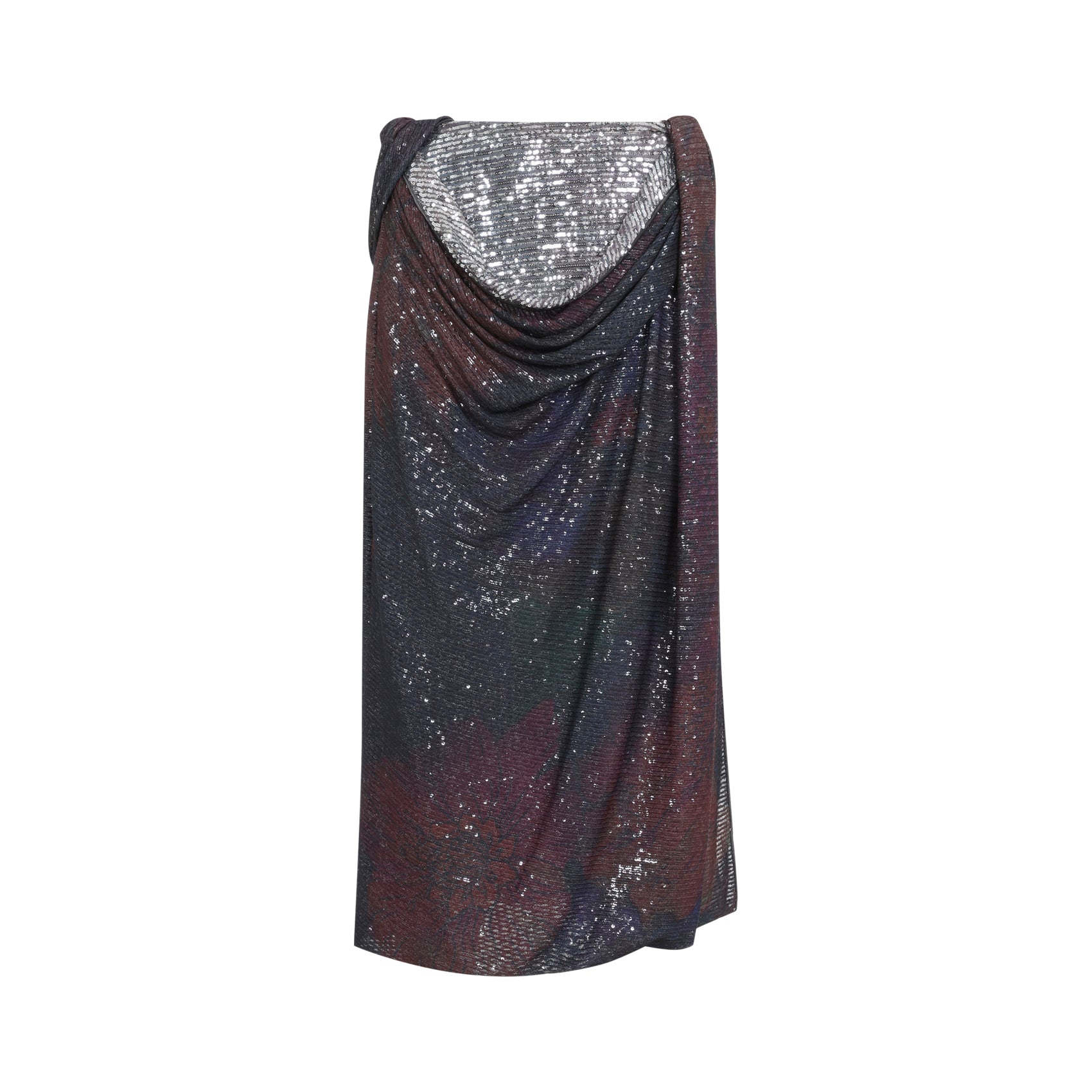 Maison Margiela Maison Margiela Sequins Draped Maxi Skirt, view 2