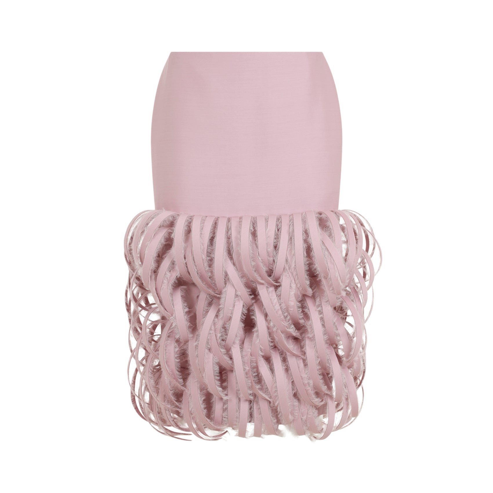Balenciaga Balenciaga Fluffy Feather Pencil Skirt, view 2
