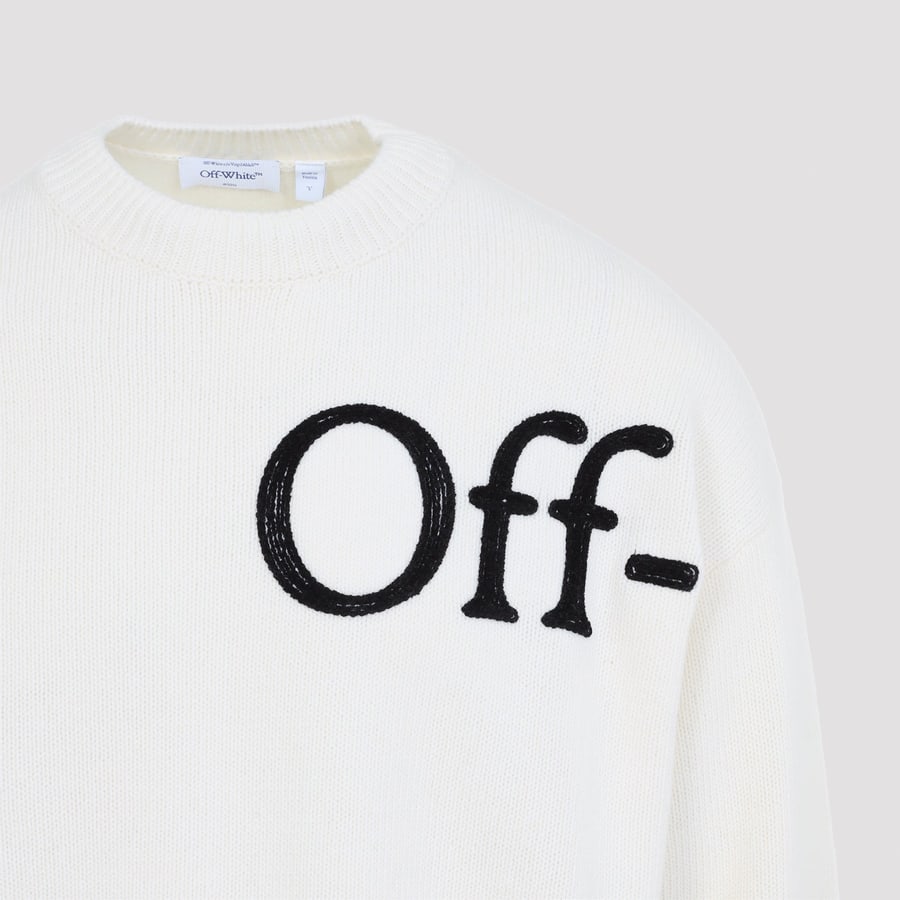 Off-White Off White Bookish Shared Knit Crewneck, view 6