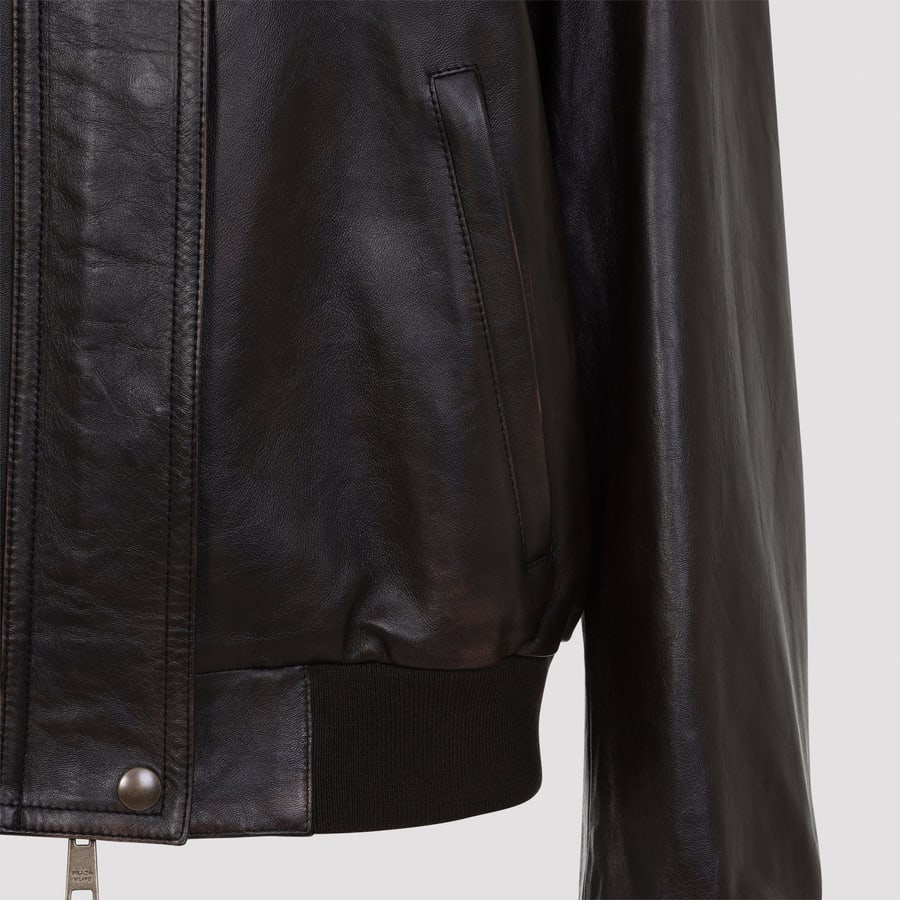 Prada Prada Leather Jacket, view 5