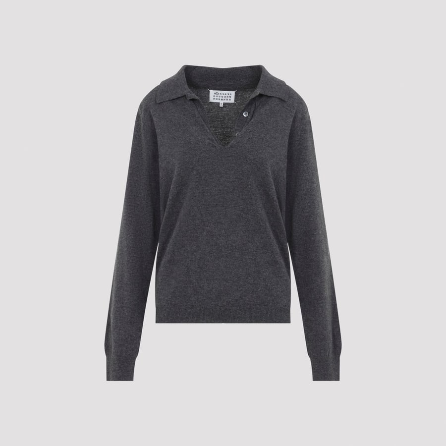 Maison Margiela Maison Margiela Twist Lambswool Polo, view 3