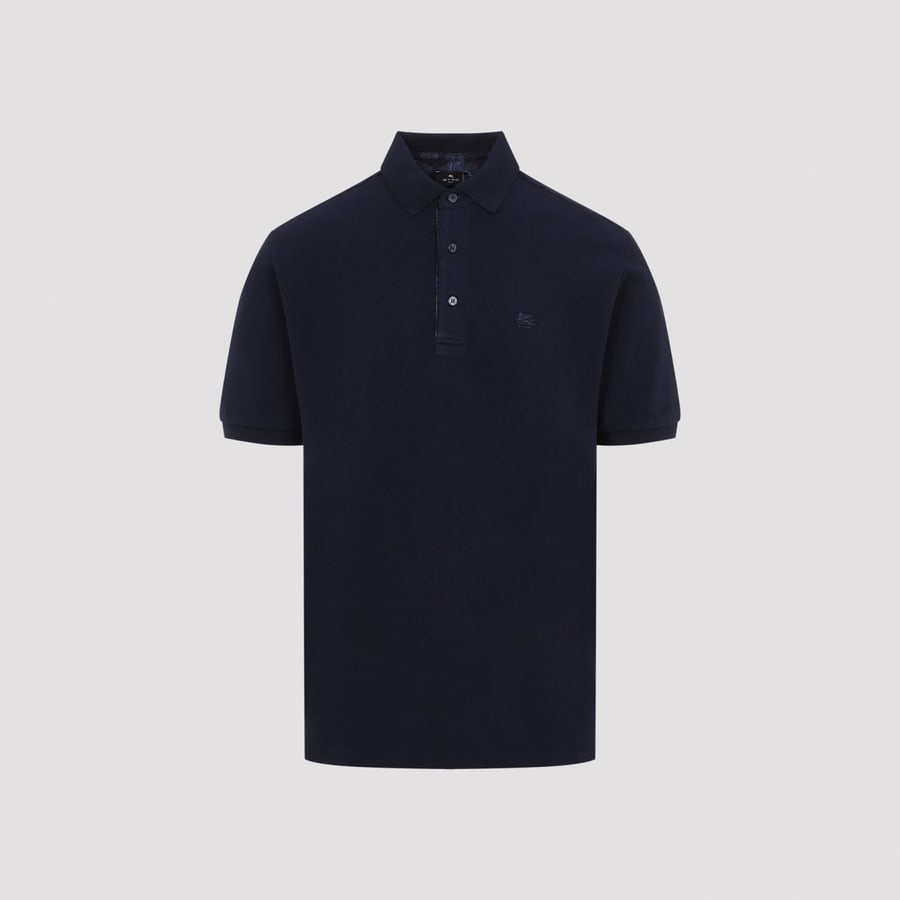 Etro Roma Printed Detail Polo, view 3