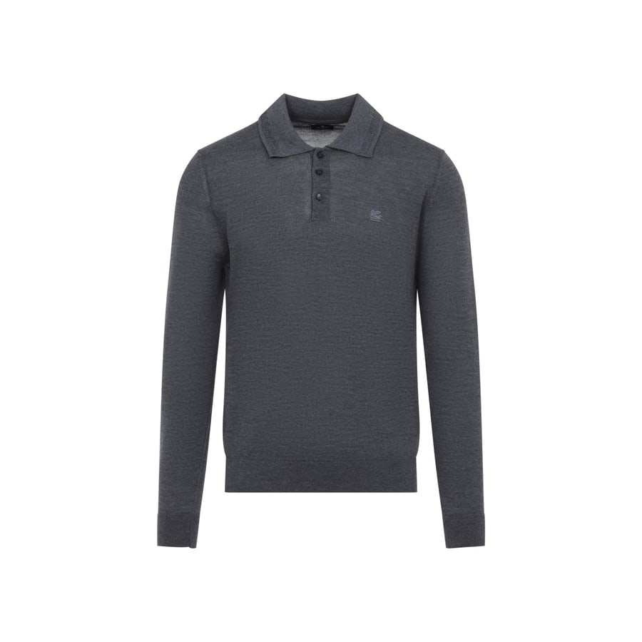 Etro Etro Fuji Knitted Polo, view 2