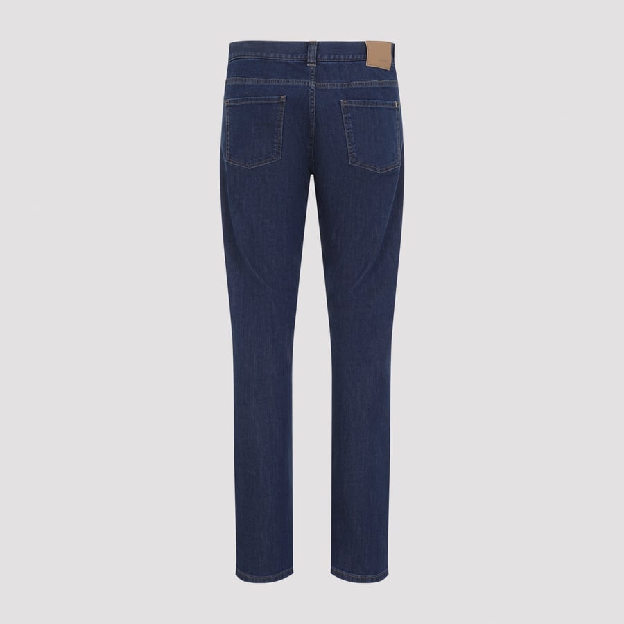 CANALI Canali 5 Pocket Denim Jeans, view 4