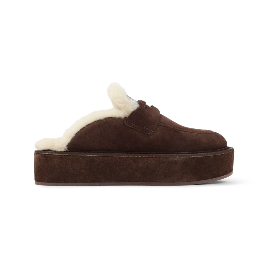 Miu Miu Miu Miu Suede Sabot, view 2
