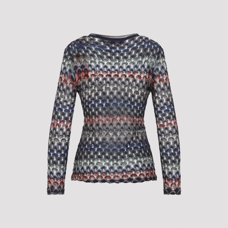 MISSONI Missoni V Neck Sweater, view 4